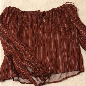 Boutique BRAND NEW red off the shoulder top